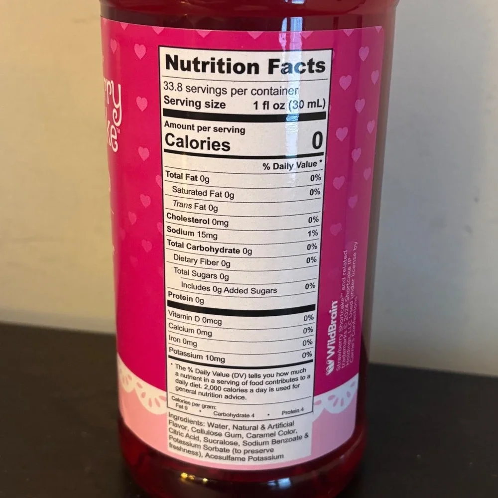Strawberry Shortcake | Syrup | Raspberry Torte |‎ 1L 33.8 fl oz | NEW